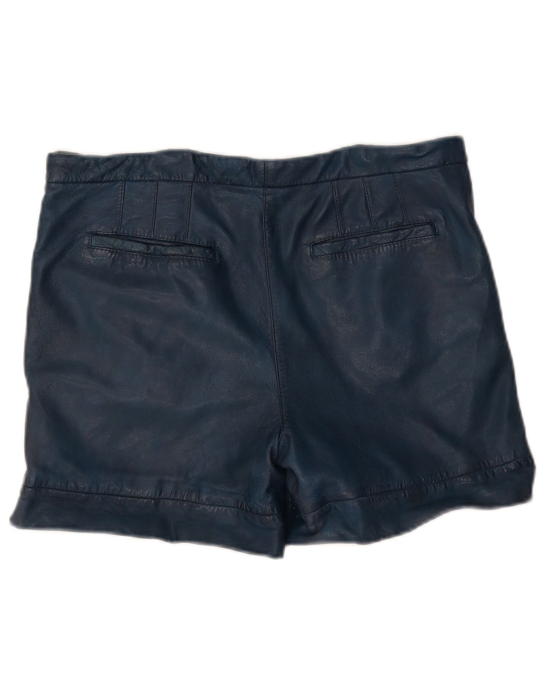 Trussardi lædershorts til kvinder W30 Medium Marineblå