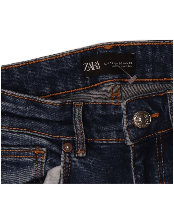 Zara Dame Bootcut Jeans EU 36 XS W26 L23 Blå
