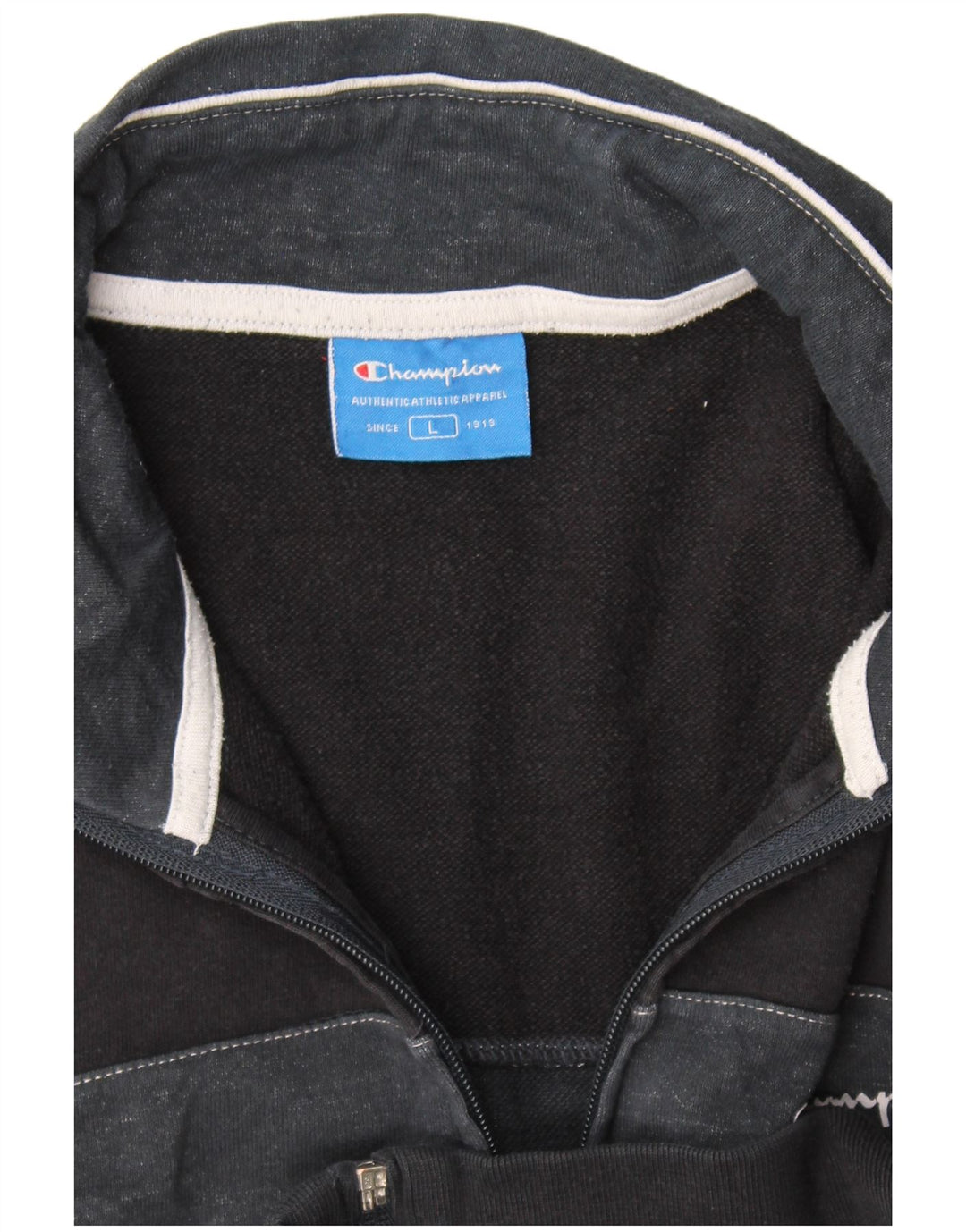 Champion Mens Tracksuit Top Jacket Large Black Colourblock