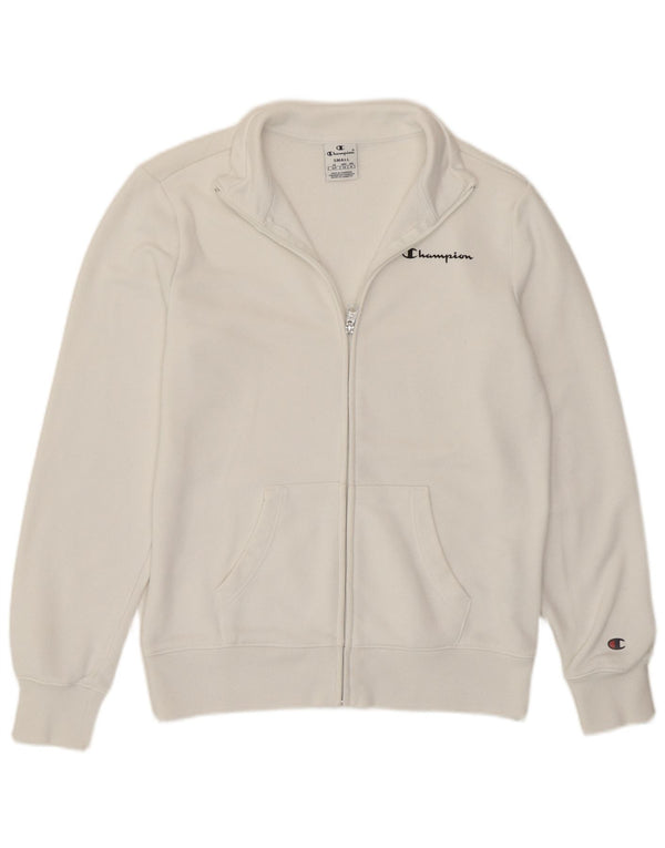 Champion Womens træningsdragt Topjakke UK 10 Small White Bomuld