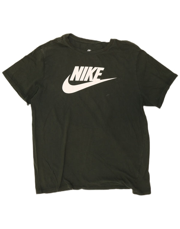 NIKE Mens Athletic Cut Graphic T-Shirt Top XL Green