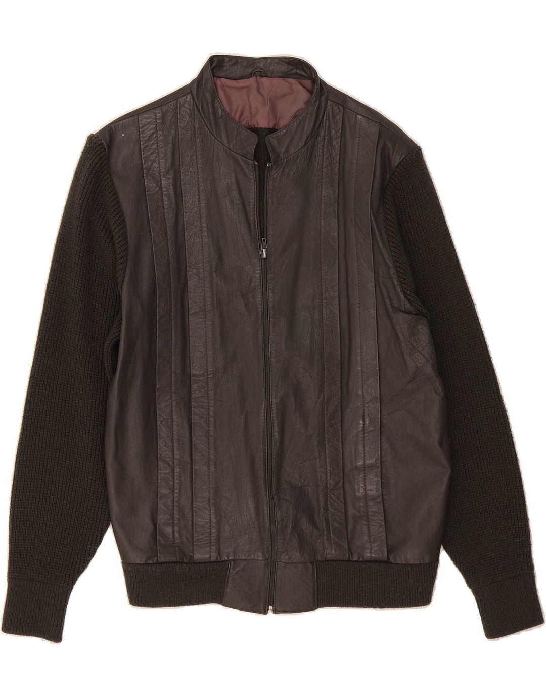 VINTAGE Mens Bomber Jacket UK 42 XL Grey Acrylic Vintage Vintage and Second-Hand Vintage from Messina Hembry 