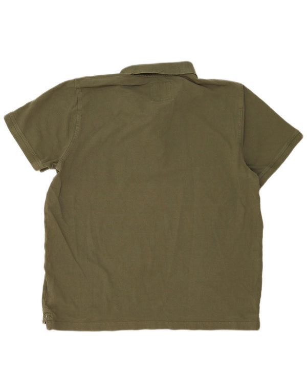 Crew Clothing Polo da uomo 2XL in cotone kaki