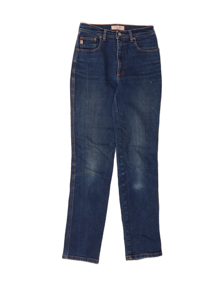 GUESS Womens Straight Jeans W28 L30 Blue Vintage Guess and Second-Hand Guess from Messina Hembry 