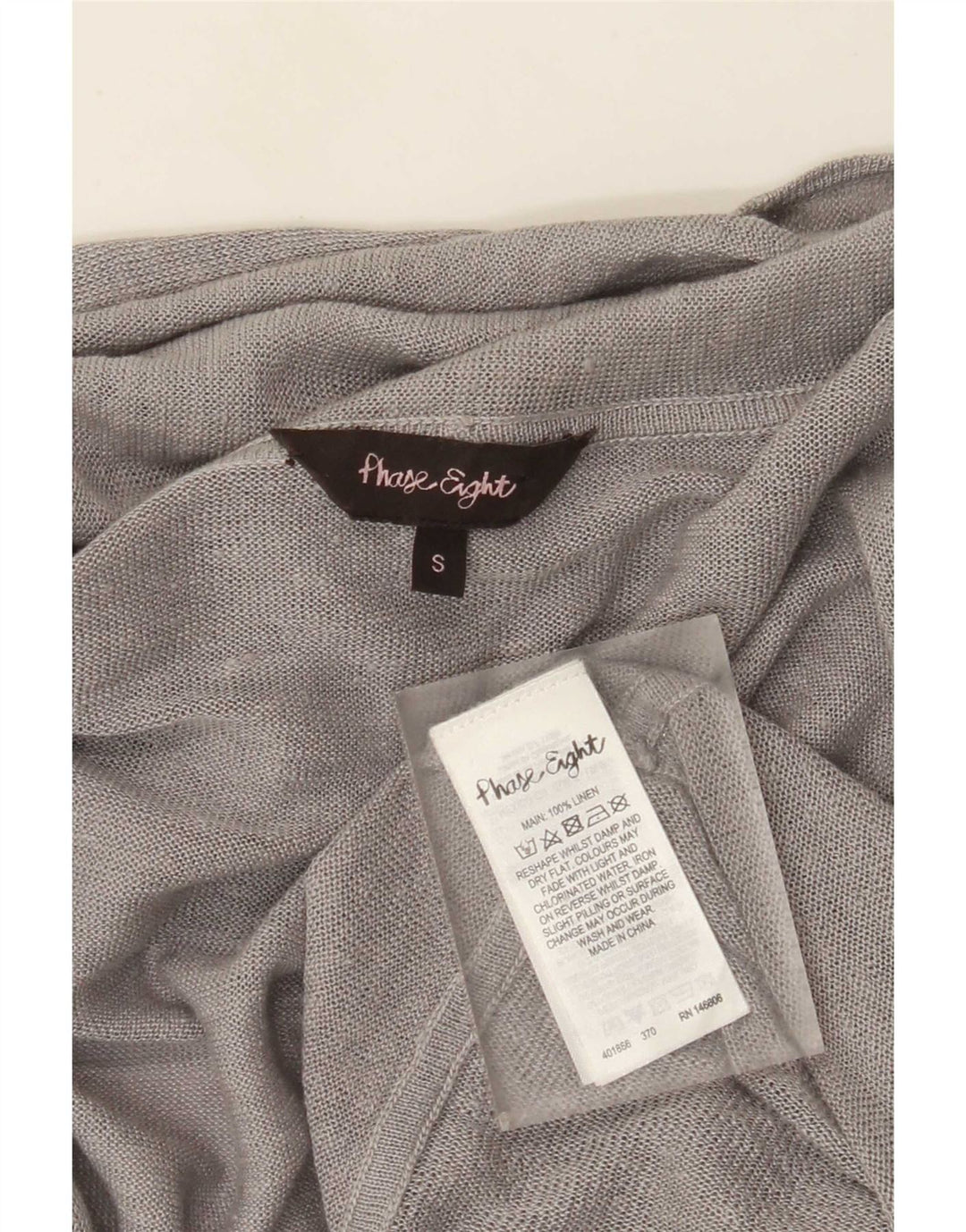 Phase Eight Womens Oversized Longline Cardigan Sweater UK 10 Small Grey