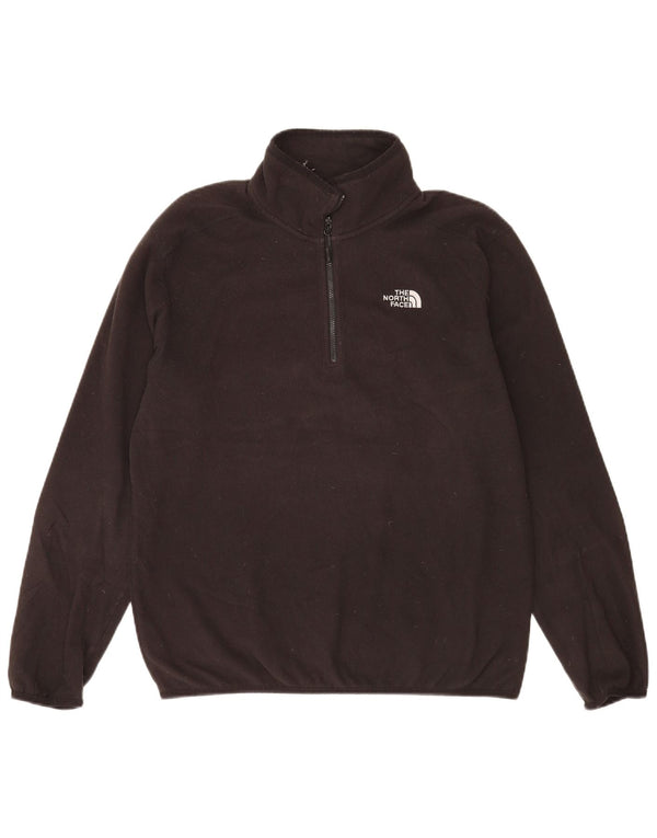 Męski sweter polarowy The North Face z zamkiem błyskawicznym, średni czarny poliester
