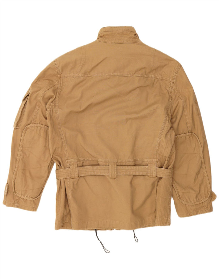 NAVY COAT Mens Utility Jacket IT 48 Medium Beige
