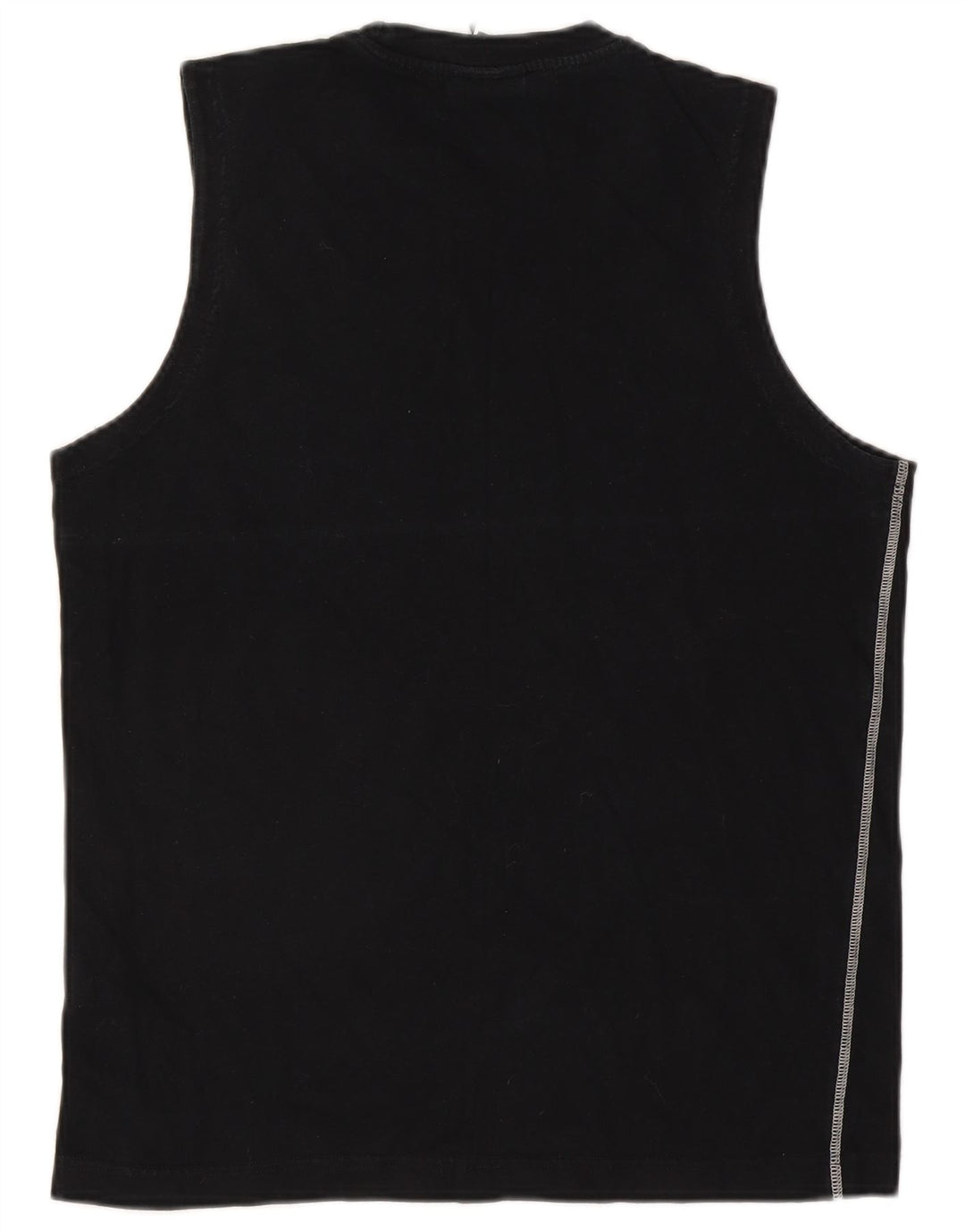 Champion Mens Vest Top Large Black Cotton