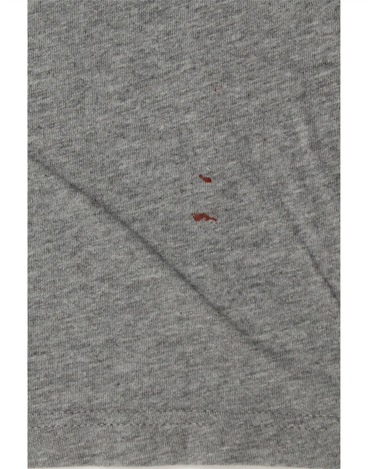 NIKE Herre Regular Fit grafisk T-shirt top mellemgrå