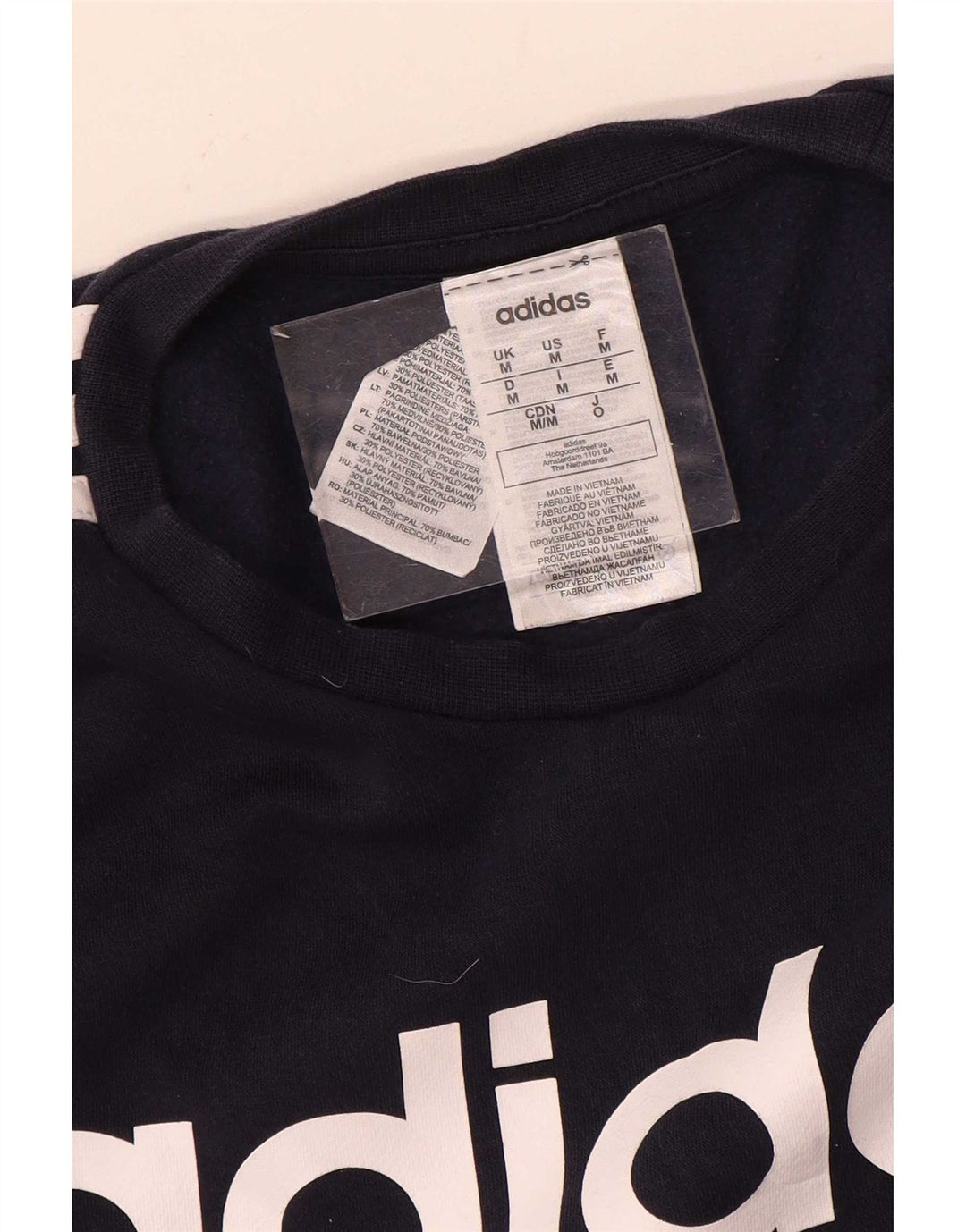 Adidas Sweatshirt Jumper Medium Marineblå Polyester til mænd
