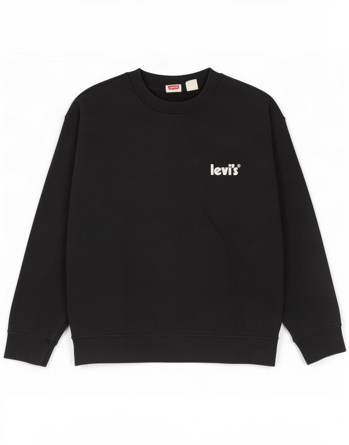 Levi's Mens Sweatshirt Jumper Large Black Cotton