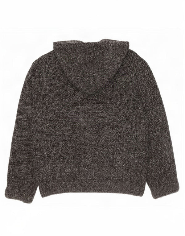 Zara Boys Loose Fit Cardigan Sweater med hætte 13-14 år Grå Flecked