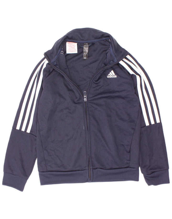 Veste de survêtement Adidas Garçon Aeroready 7-8 ans Bleu Marine Polyester