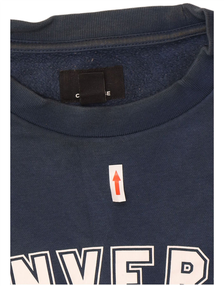 Converse Mens Graphic Sweatshirt Jumper Small Navy Blue