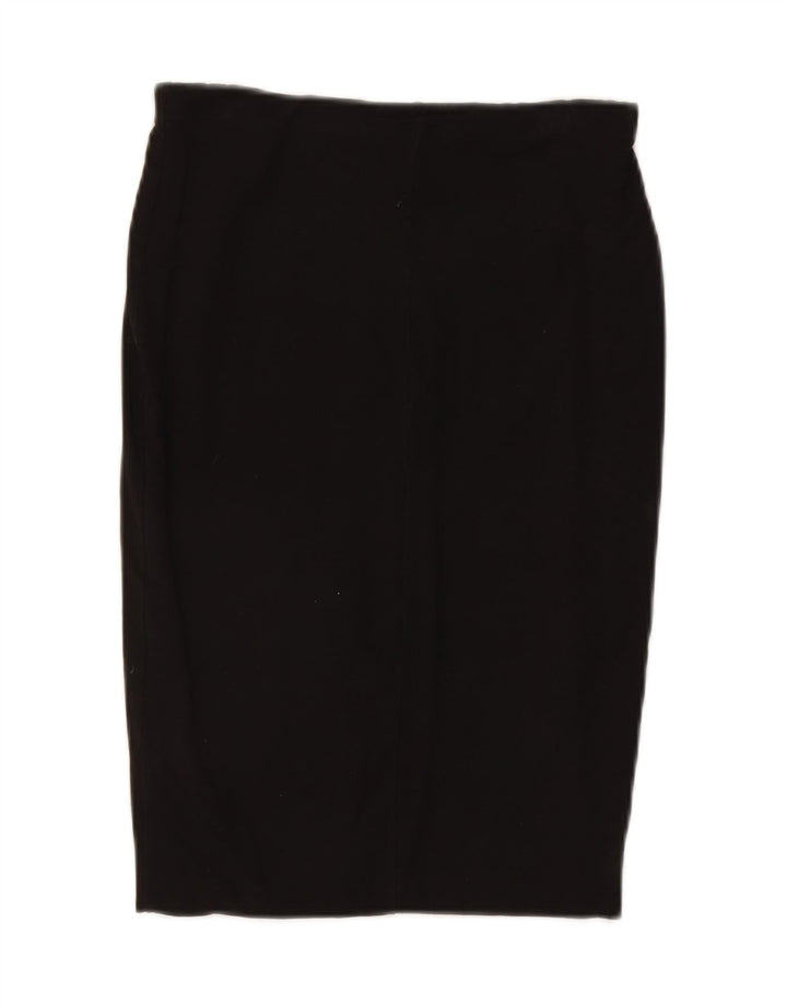Zara Womens Pencil Skirt Medium W28 Black Cotton