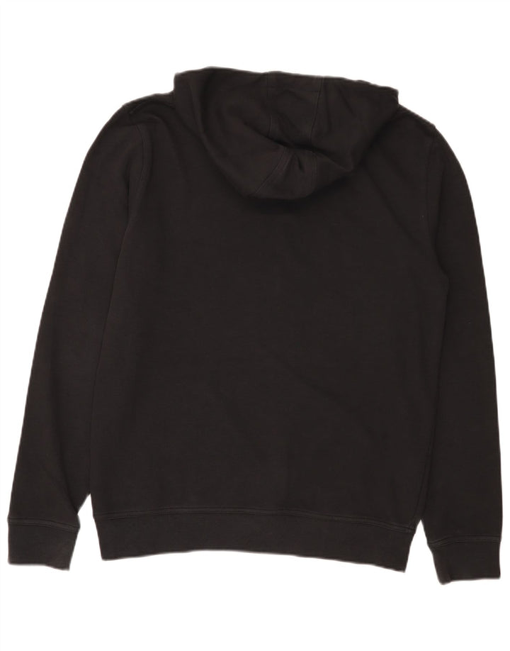 Barbour Mens Graphic Hoodie Jumper Small Black Cotton