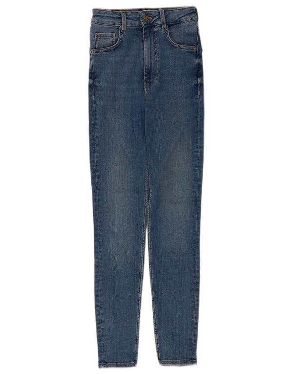 Damskie jeansy skinny Zara EU 32 2XS W22 L28 Niebieskie