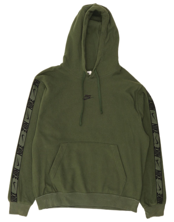 Jersey de forro polar con capucha Therma-Fit Graphic de poliéster verde medio para hombre Nike
