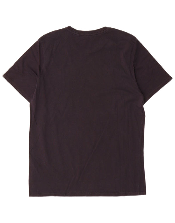 Nike Mens Athletic Cut Graphic T-Shirt Top Medium Black Cotton