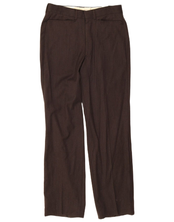 Pantaloni casual dritti da uomo Giorgio Armani W28 L29 Marrone