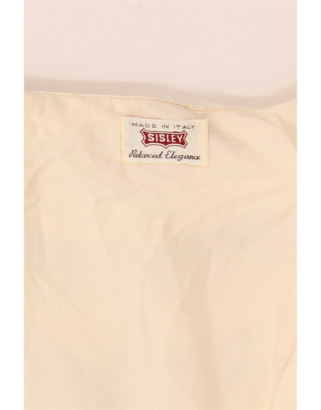 Sisley Womens Shirt Blouse UK 14 Medium Off White Floral