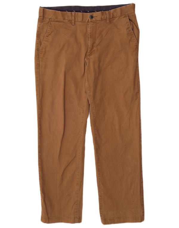 Marks & Spencer Mens Heritage Regular Fit Chino Trousers W34 L29 Beige