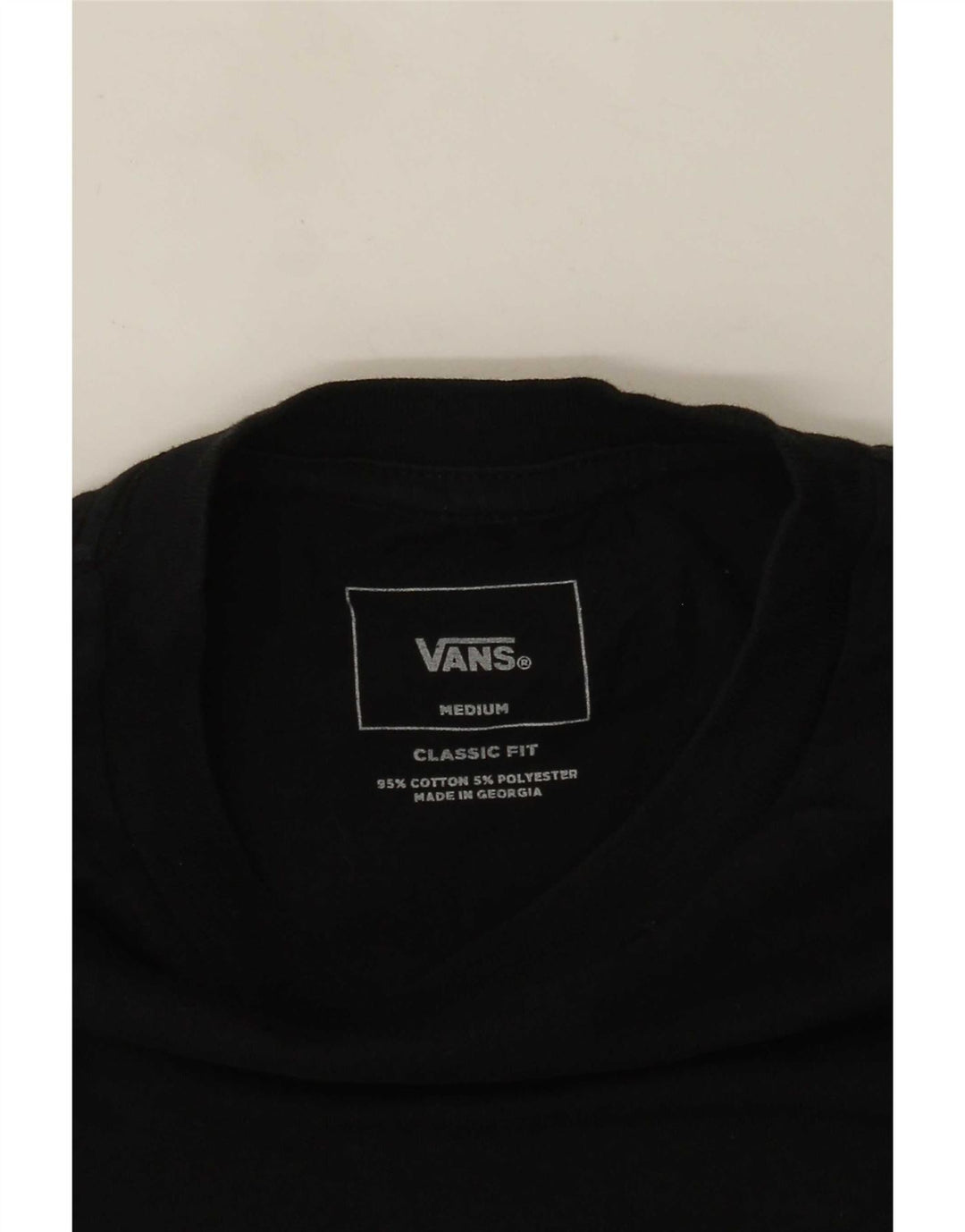 Vans Mens Classic Fit T-Shirt Top Medium Grey Colourblock Cotton
