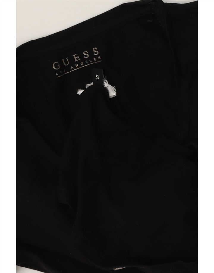 Guess Womens Graphic T-Shirt Top UK 10 Small Black