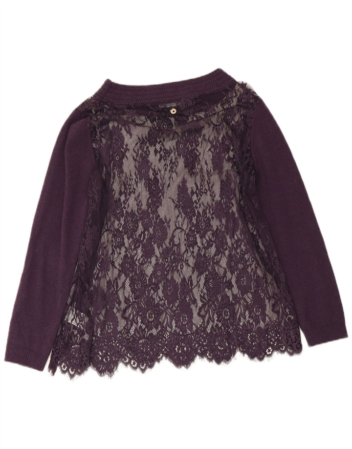 Simona Barbieri Haut transparent surdimensionné pour femme UK 16 Large Violet