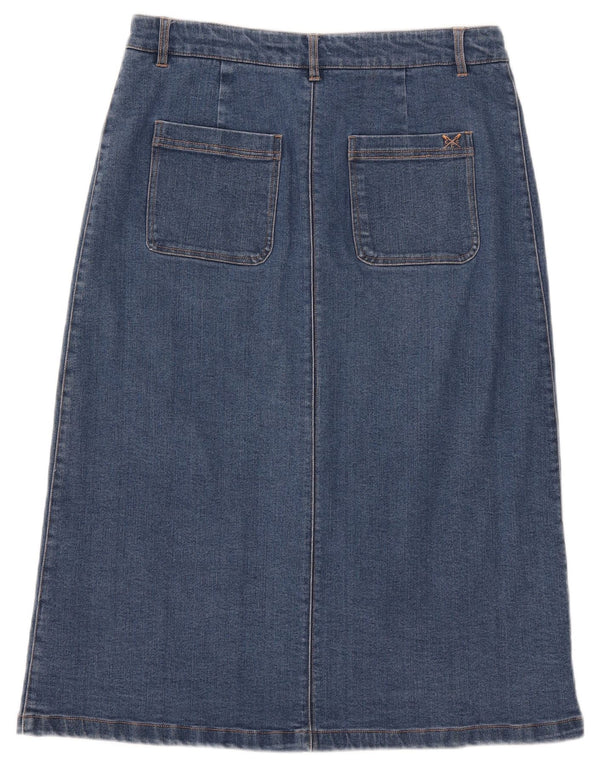 Crew Clothing Gonna in denim da donna UK 12 Media W30 Cotone blu