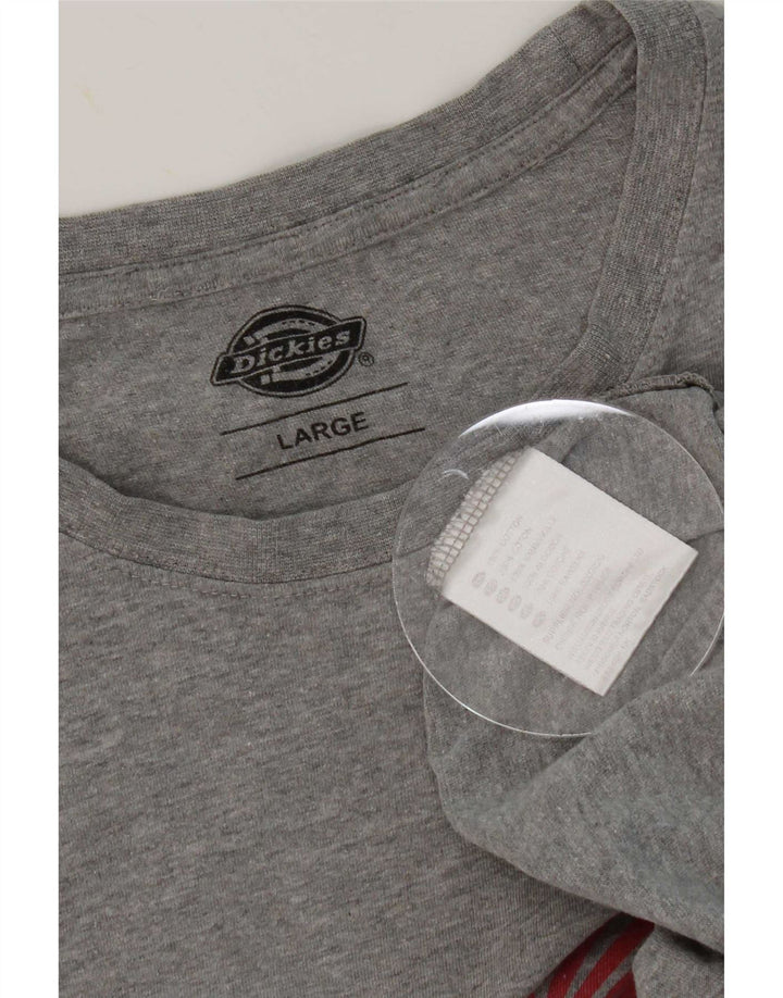 Dickies T-shirt grafica da uomo grande in cotone grigio