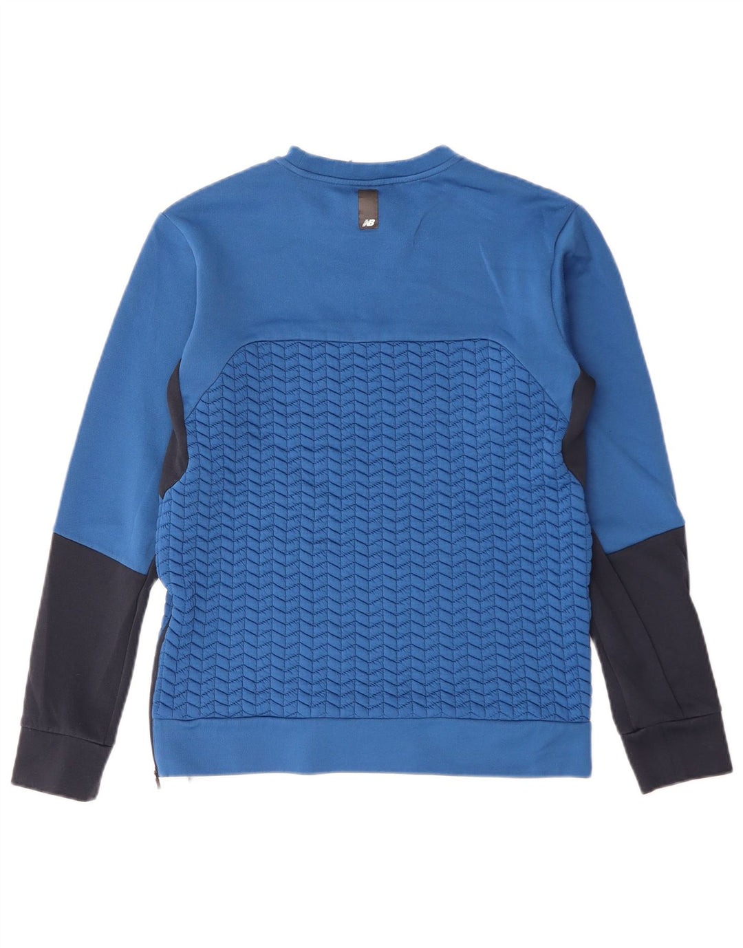 Pulover pentru bărbați NEW BALANCE Pulover mic albastru poliester color bloc
