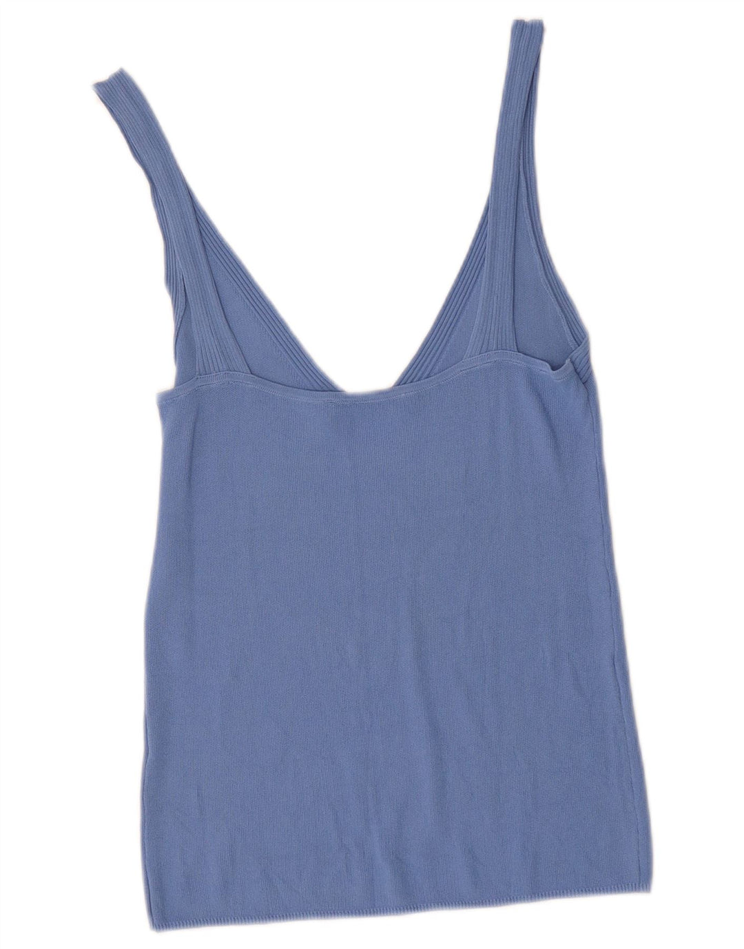 Zara Femme Cami Top UK 12 Bleu Moyen