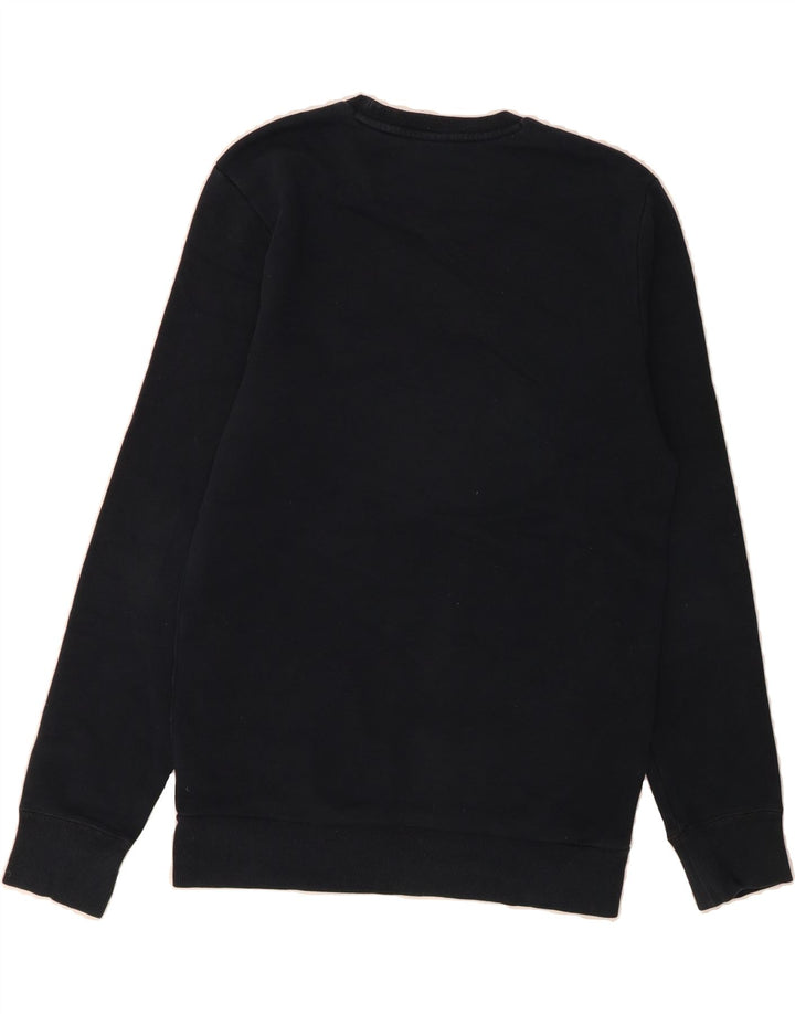 ADIDAS Mens Sweatshirt Jumper Small Black Cotton Vintage Adidas and Second-Hand Adidas from Messina Hembry 