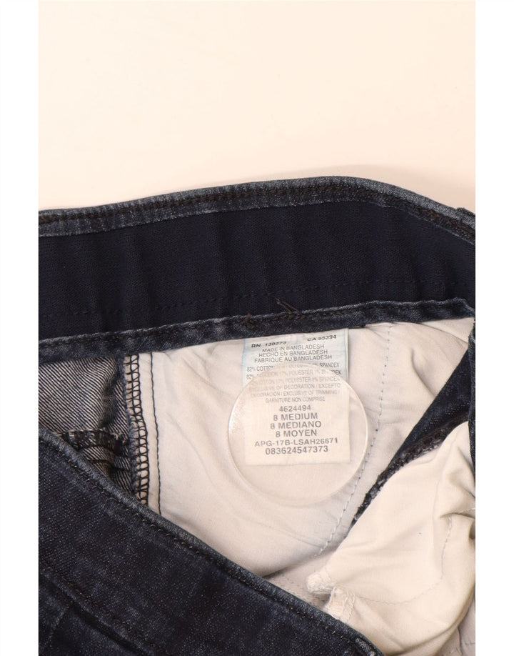 LEE Dame denim Shorts US 8 Medium W28 Marineblå Bomuld
