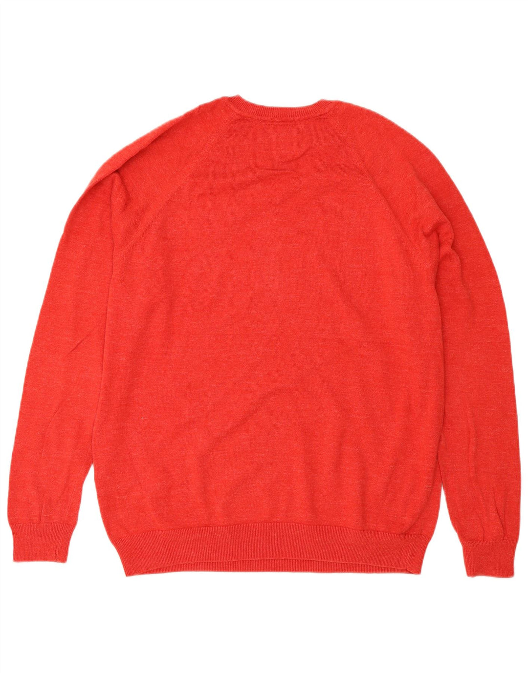 Superdry Mens V-Neck Jumper Sweater XL Red Cotton