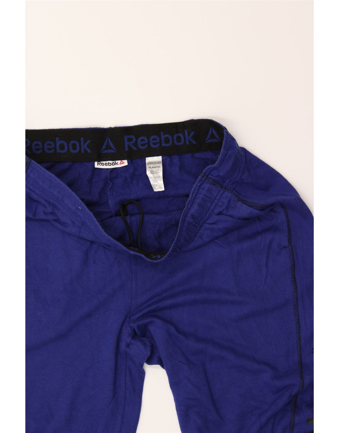 REEBOK Mens Graphic Tracksuit Trousers XL  Blue Cotton Vintage Reebok and Second-Hand Reebok from Messina Hembry 