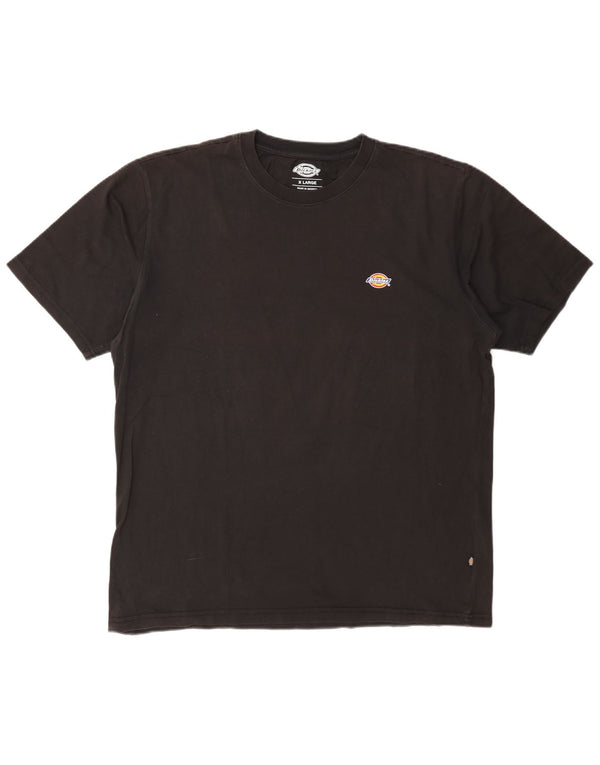Dickies Mens T-Shirt Top XL Black Cotton