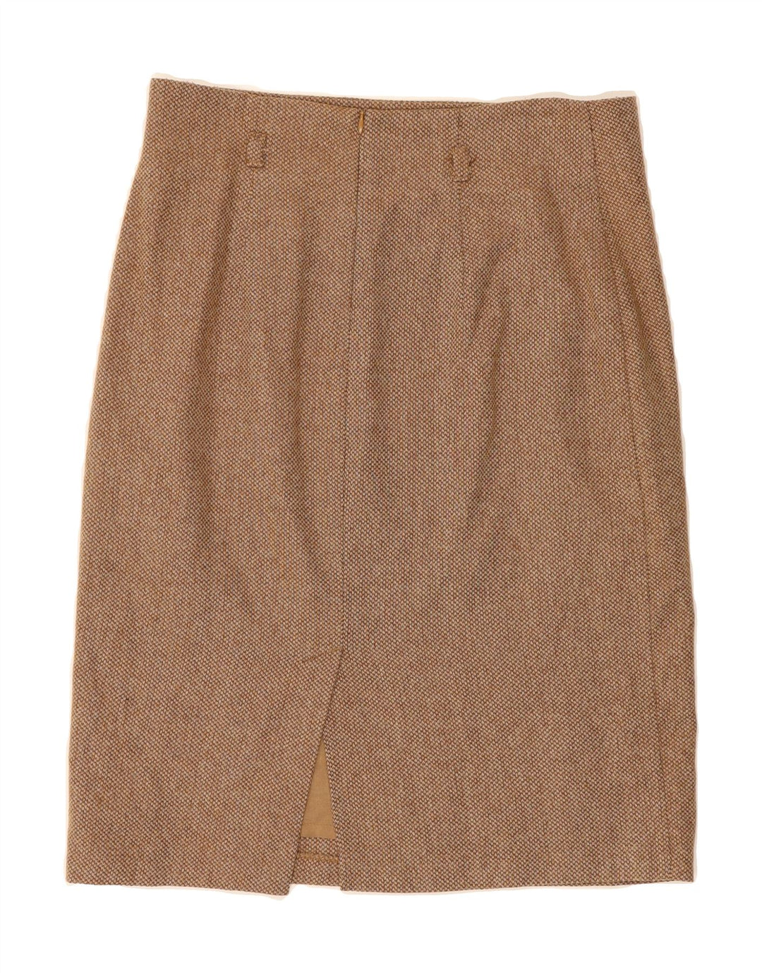 BENETTON Womens Straight Skirt IT 44 Medium W30  Brown Virgin Wool Vintage Benetton and Second-Hand Benetton from Messina Hembry 