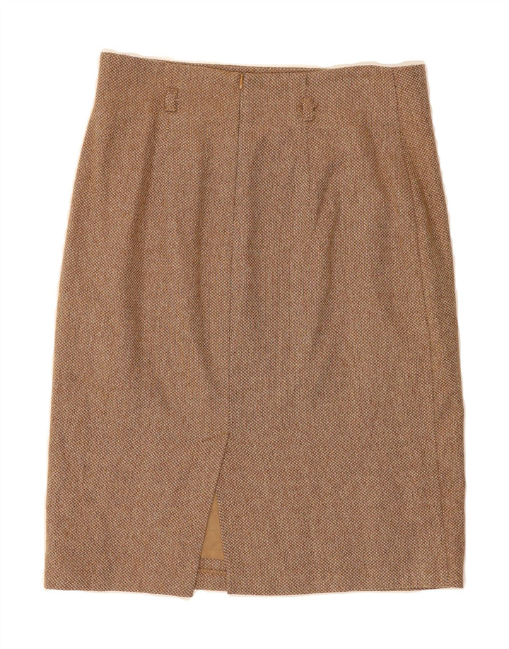 BENETTON Womens Straight Skirt IT 44 Medium W30  Brown Virgin Wool Vintage Benetton and Second-Hand Benetton from Messina Hembry 