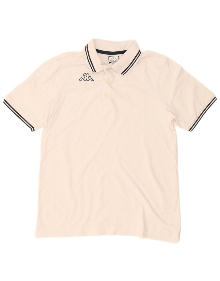 KAPPA Polo Hombre Algodón Blanco Mediano