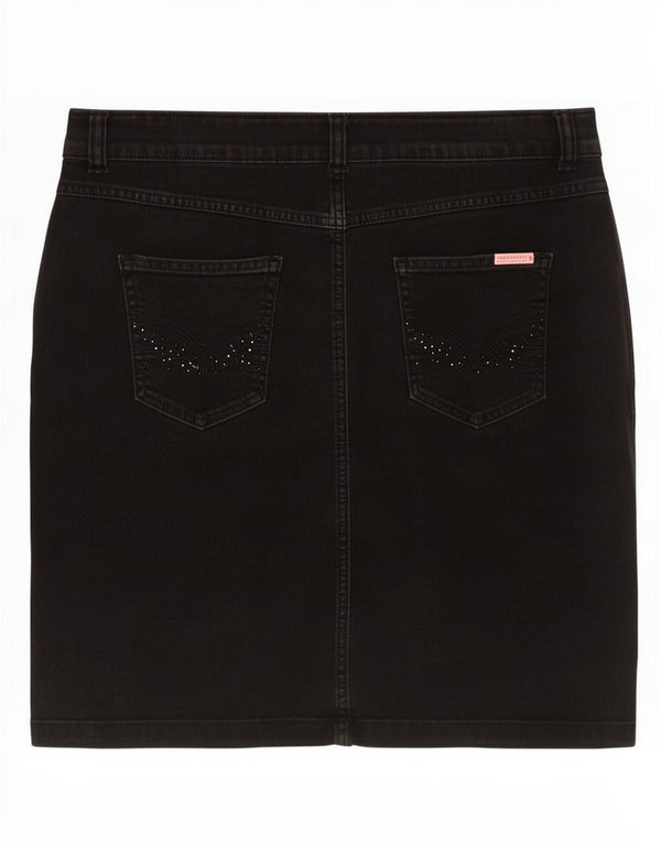 Marks & Spencer Jupe en jean pour femme UK 16 Large W36 Coton noir