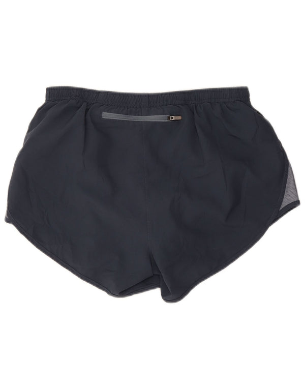 Nike Short de sport Dri Fit pour femme UK 8 Small Bleu marine Colorblock Polyester