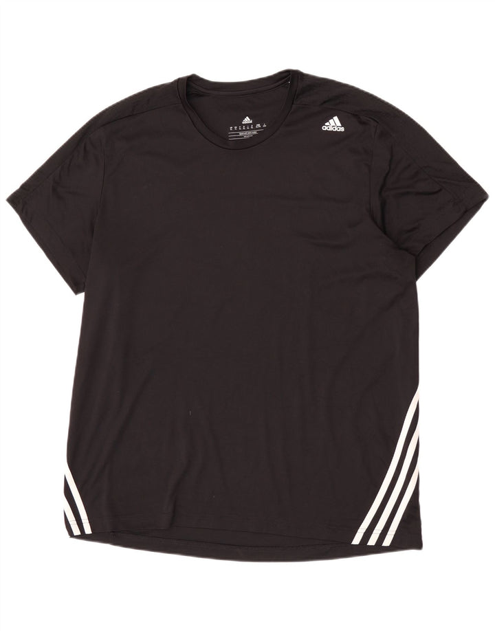 Adidas Herren Climalite T-Shirt Top XL Schwarz Polyester