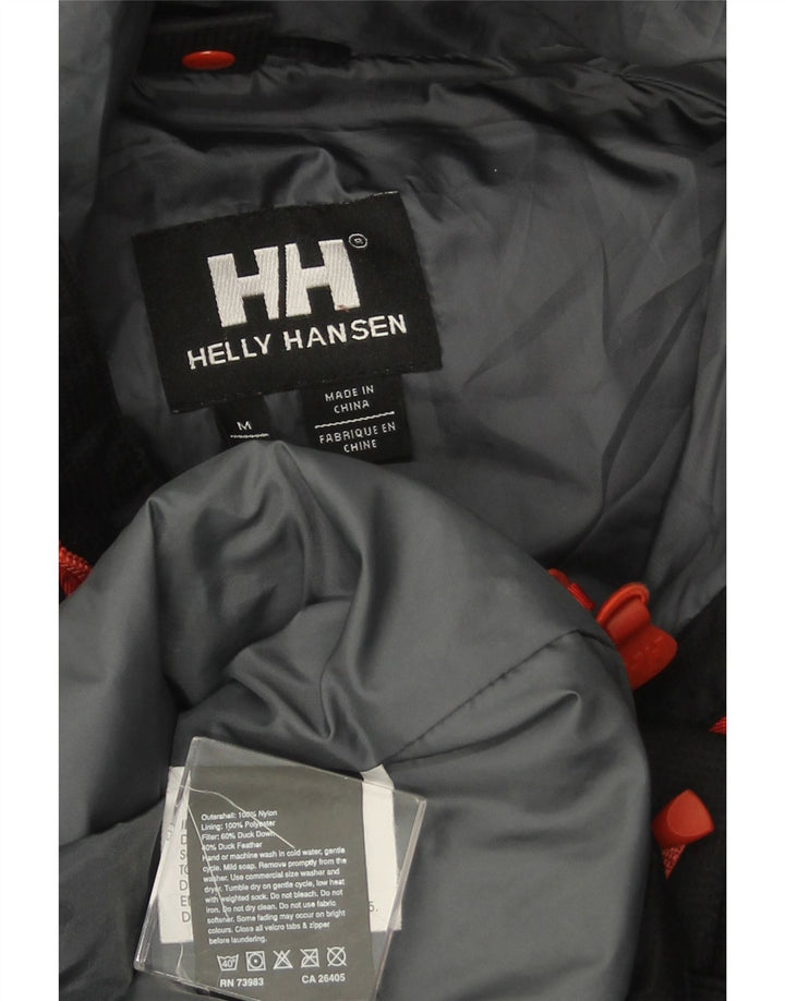 HELLY HANSEN Wattierte Herrenjacke mit Kapuze, UK 38, Mittelschwarzes Nylon