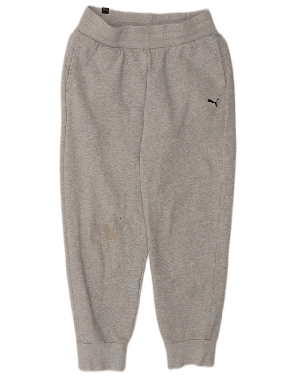 Pantaloni da tuta da donna Puma Joggers UK 10 Small Grigio Cotone