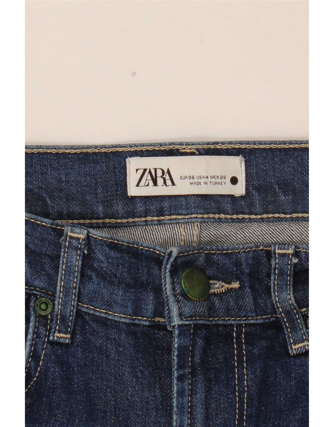 Zara Womens Slim Jeans EU 36 XS W26 L31 Blue