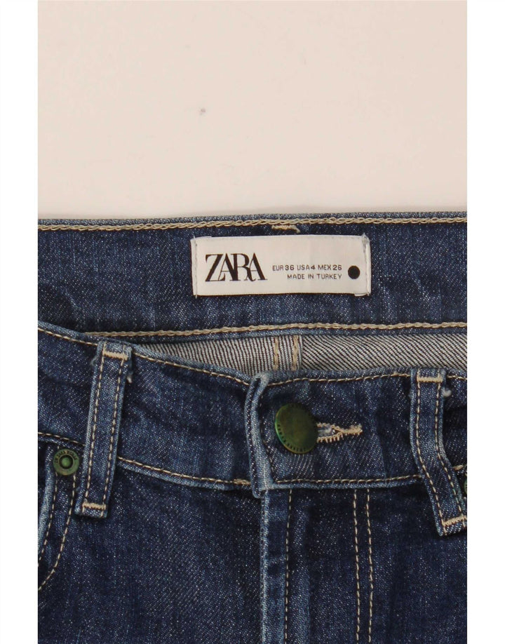 Zara Womens Slim Jeans EU 36 XS W26 L31 Blue