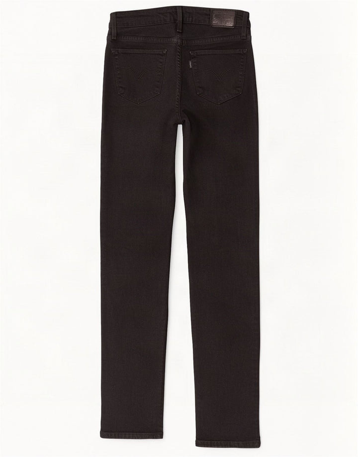 Levi's Mujer 712 Slim Jeans W25 L32 Algodón Negro