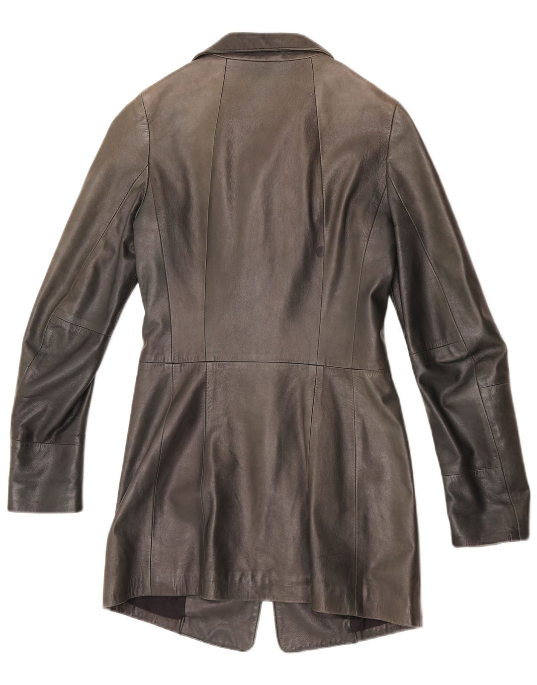 Vintage Womens Leather Jacket IT 40 Small Green Leather